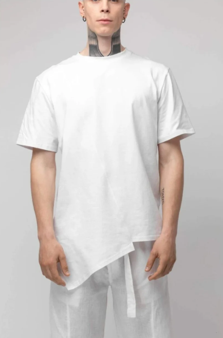 Asymmetric T-shirt White